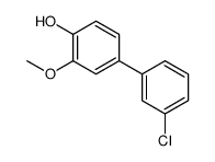 4-(3-chlorophenyl)-2-methoxyphenol Structure
