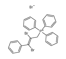 trans-(2,3-dibromo-3-phenyl-2-propen-1-yl)triphenylphosphonium bromide结构式