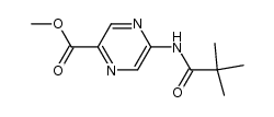 5-(2,2-dimethyl-propionylamino)-pyrazine-2-carboxylic acid methyl ester Structure