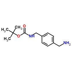 1-(N-Boc-氨基甲基)-4-(氨基甲基)苯结构式