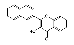 3-hydroxy-2-naphthalen-2-ylchromen-4-one Structure