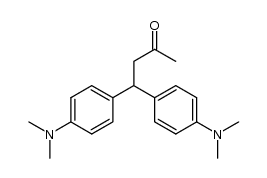 4,4-bis-(4-dimethylamino-phenyl)-butan-2-one结构式