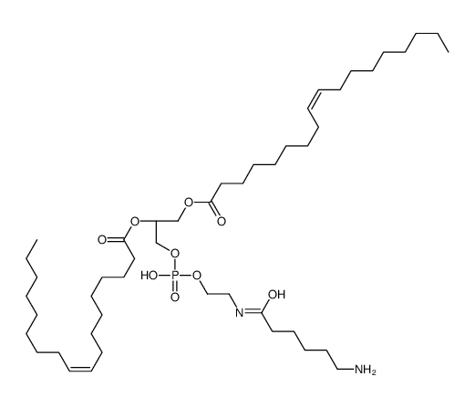 2-(6-azaniumylhexanoylamino)ethyl [(2R)-2,3-bis[[(Z)-octadec-9-enoyl]oxy]propyl] phosphate Structure