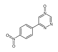 6-(4-nitrophenyl)-4-oxido-1,2,4-triazin-4-ium结构式