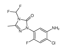 2-(5-amino-4-chloro-2-fluorophenyl)-4-(difluoromethyl)-5-methyl-1,2,4-triazol-3-one Structure