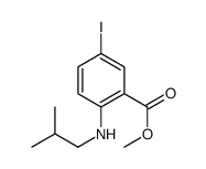 methyl 5-iodo-2-(2-methylpropylamino)benzoate Structure