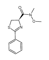 2-phenyl-4,5-dihydrothiazole-4-carboxylic acid N-(methoxy)methylamide结构式