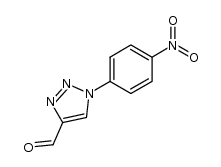 1-(p-nitrophenyl)-1,2,3-triazole-4-carbaldehyde结构式