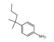 4-(1,1-dimethyl-butyl)-aniline结构式