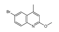 6-溴-2-甲氧基-4-甲基喹啉结构式