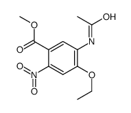 Methyl 5-acetamido-4-ethoxy-2-nitrobenzoate结构式