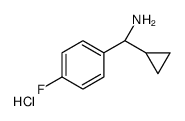 (S)-CYCLOPROPYL(4-FLUOROPHENYL)METHANAMINE HYDROCHLORIDE Structure