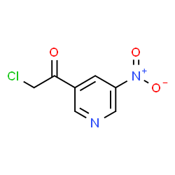2-Chloro-5-nitro-3-pyridinylethanone结构式