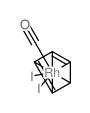 carbon monoxide,cyclopenta-1,3-diene,diiodorhodium Structure