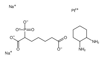 disodium,cyclohexane-1,2-diamine,2-phosphonatoheptanedioate,platinum(2+) Structure