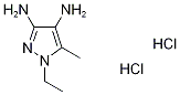 1-乙基-5-甲基-1H-吡唑-3,4-二胺二盐酸盐结构式