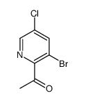 1-(3-bromo-5-chloropyridin-2-yl)ethanone Structure