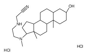 Acetonitrile, ((2-(((3-beta,5-alpha,17-beta)-3-hydroxyandrostan-17-yl) methylamino)ethyl)amino)-, dihydrochloride picture