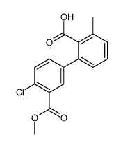 2-(4-chloro-3-methoxycarbonylphenyl)-6-methylbenzoic acid结构式