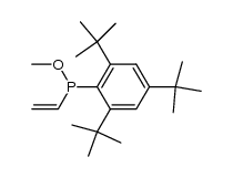 methoxy(2,4,6-tri-tert-butylphenyl)(vinyl)phosphine结构式
