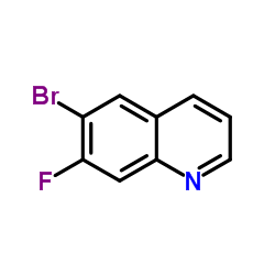 6-溴-7-氟喹啉结构式