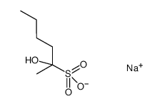 sodium 2-hydroxyhexane-2-sulfonate结构式