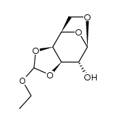 1,6-anhydro-β-D-galactopyranose 3,4-ethoxyacetal Structure