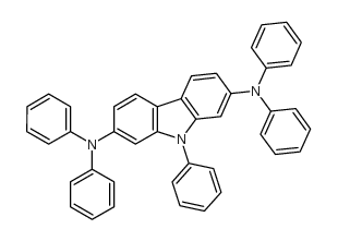 9,N,N,N',N'-五苯基-9H-咔唑-2,7-二胺结构式