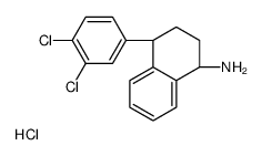 TRANS-4-(3,4-DICHLOROPHENYL)-1,2,3,4-TETRAHYDRO-1-NAPHTHALENAMINE, HYDROCHLORIDE Structure