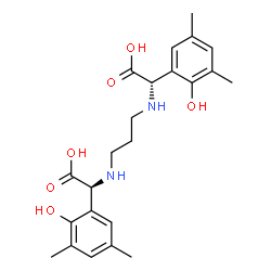 N,N'-trimethylenebis(2-(2-hydroxy-3,5-dimethylphenyl)glycine)结构式