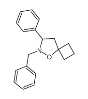 6-benzyl-7-phenyl-5-oxa-6-azaspiro[3.4]octane Structure