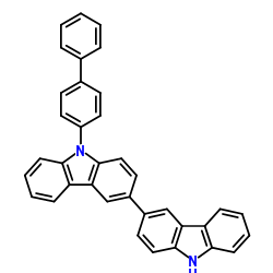 9-[1,1'-联苯]-4-基-3,3'-联咔唑结构式