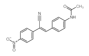 Acetamide,N-[4-[2-cyano-2-(4-nitrophenyl)ethenyl]phenyl]-结构式