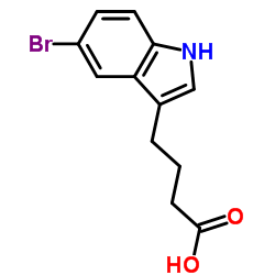 5-溴吲哚-3-丁酸结构式