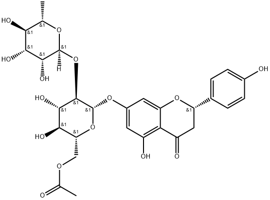 6''-乙酰柚皮苷结构式