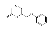 1-chloro-3-phenoxypropan-2-yl acetate结构式