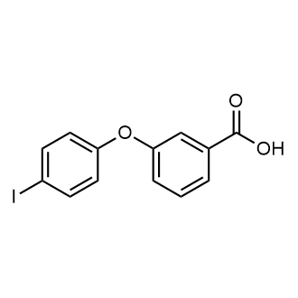 3-(4-碘苯氧基)苯甲酸结构式
