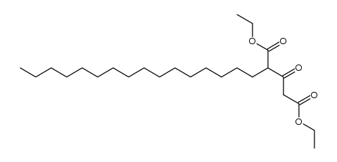 2-hexadecyl-3-oxo-pentanedioic acid diethyl ester Structure