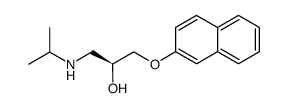 (S)-1-isopropylamino-3-(naphthalen-2-yloxy)propan-2-ol Structure