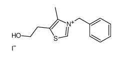 2-(3-benzyl-4-methyl-1,3-thiazol-3-ium-5-yl)ethanol,iodide Structure