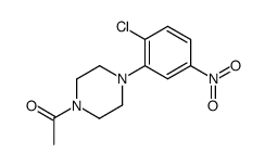 1-acetyl-4-(2-chloro-5-nitrophenyl)piperazine结构式