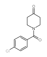 1-(4-氯苯甲酰基)-4-哌啶酮结构式