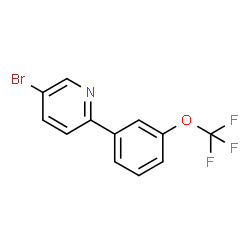 5-溴-2-(3-(三氟甲氧基)苯基)吡啶结构式