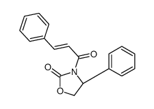 (4S)-4-phenyl-3-(3-phenylprop-2-enoyl)-1,3-oxazolidin-2-one结构式