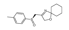 (+)-(RS)-3-{[(4-methylphenyl)sulfinyl]methyl}-1-oxa-4-azaspiro[4.5]dec-3-ene结构式