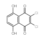 2,3-二氯-5,8-二羟基-1,4-萘醌结构式