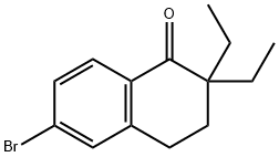 6-溴-2,2-二乙基-3,4-二氢萘-1(2H)-酮结构式