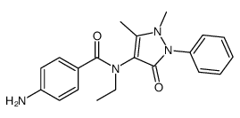 4-amino-N-(1,5-dimethyl-3-oxo-2-phenylpyrazol-4-yl)-N-ethylbenzamide Structure