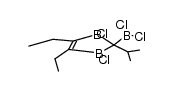 1,3-dichloro-2-dichloroboryl-4,5-diethyl-2,3-dihydro-2-isopropyl-1,3-diborole Structure