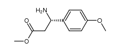 methyl (+)-(3S)-3-amino-3-(4-methoxyphenyl)propanoate Structure